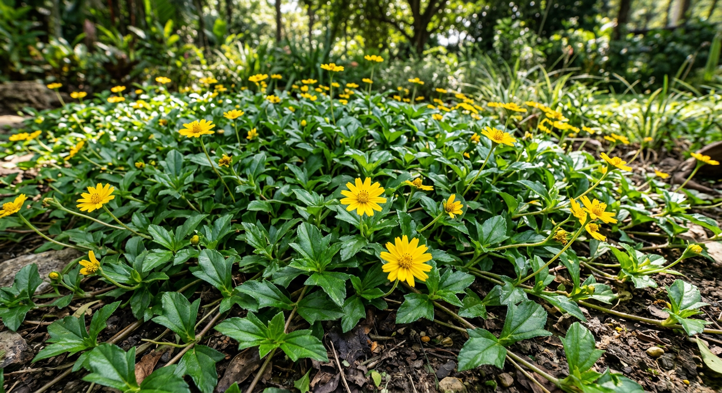 Singapore Daisy (Sphagneticola trilobata) - identification photo