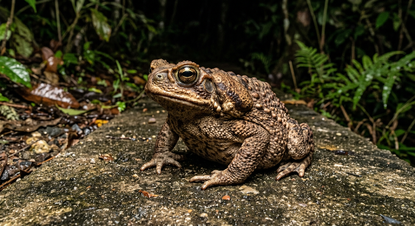 Cane Toad (Rhinella marina) - identification photo